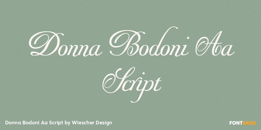 Donna Bodoni Aa Script Poster