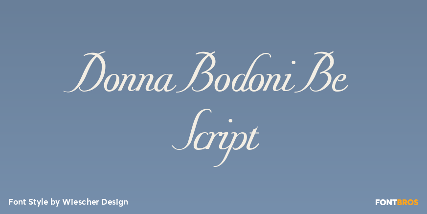 Donna Bodoni Be Script Poster