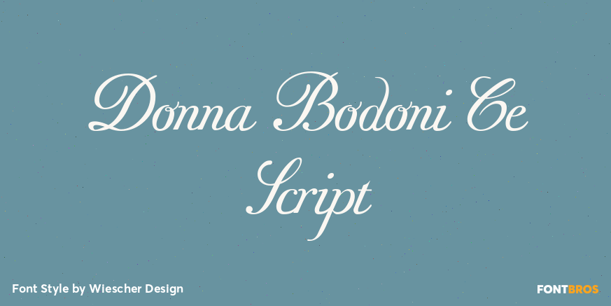 Donna Bodoni Ce Script Poster