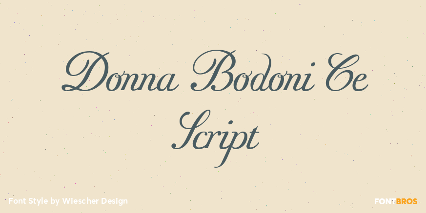 Donna Bodoni Ce Script Poster