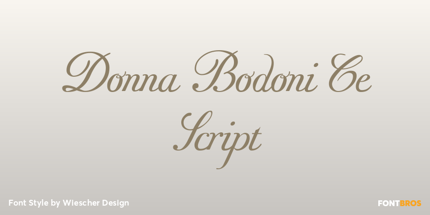 Donna Bodoni Ce Script Poster