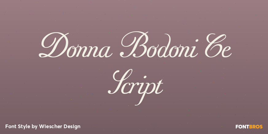 Donna Bodoni Ce Script Poster