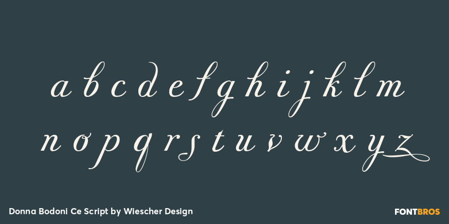 Donna Bodoni Ce Script Font Poster #1