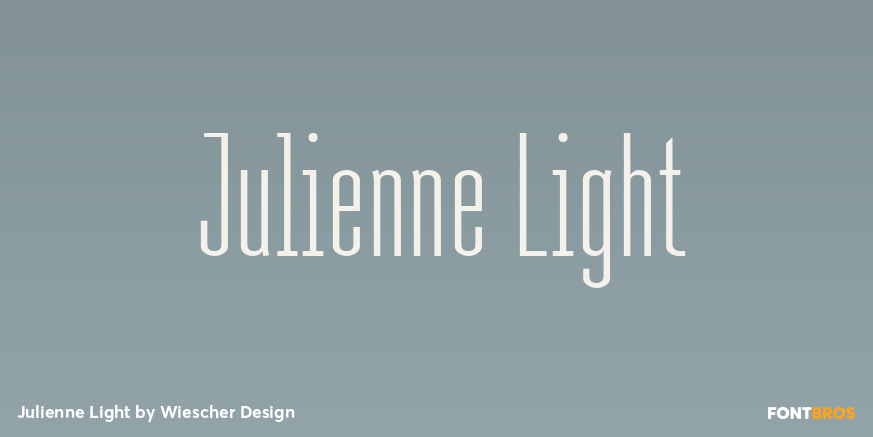 Julienne Light Font Poster #1