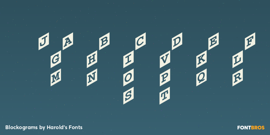 Blockograms Font Family by Harold's Fonts | Font Bros