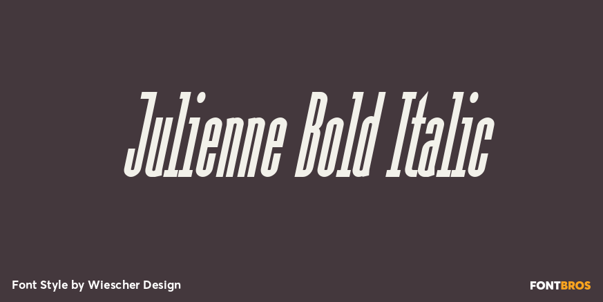 Julienne Bold Italic Font Poster #1