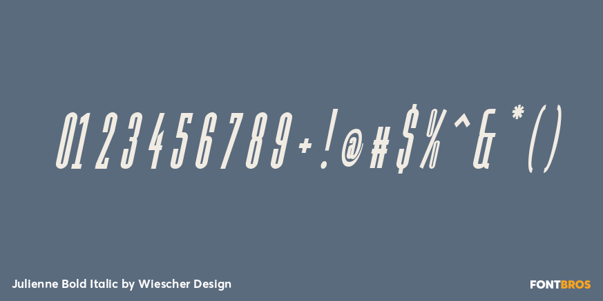 Julienne Bold Italic Font Poster #1