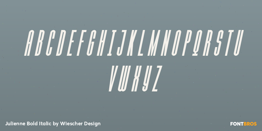 Julienne Bold Italic Font Poster #2
