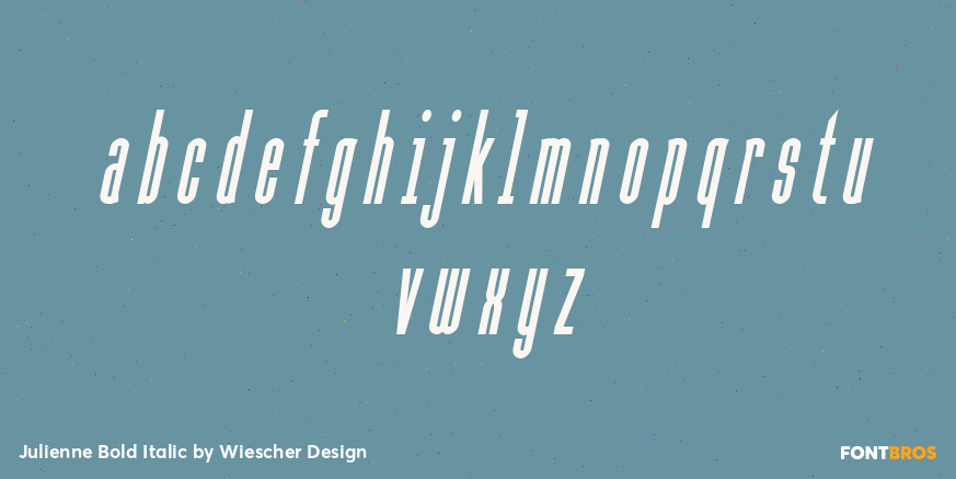 Julienne Bold Italic Font Poster #3