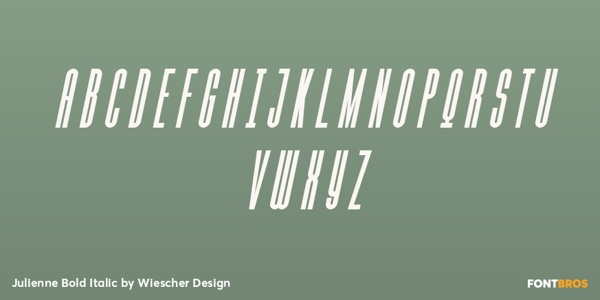Julienne Bold Italic Font Poster #1