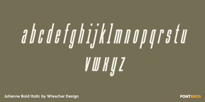 Julienne Bold Italic Font Poster #1