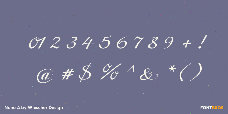 Nono A Font Poster #4