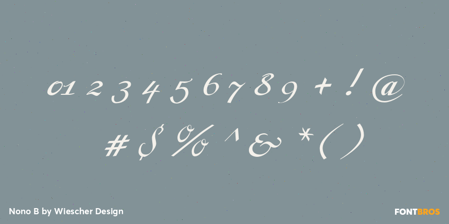 Nono B Font Poster #1