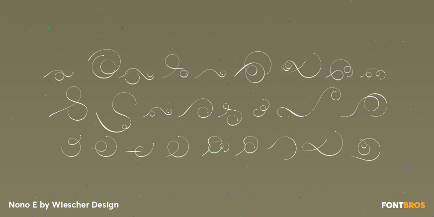 Nono E Font Poster #2