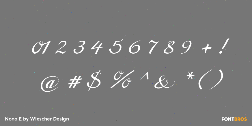 Nono E Font Poster #4