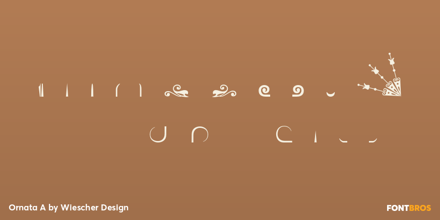 Ornata A Font Poster #1