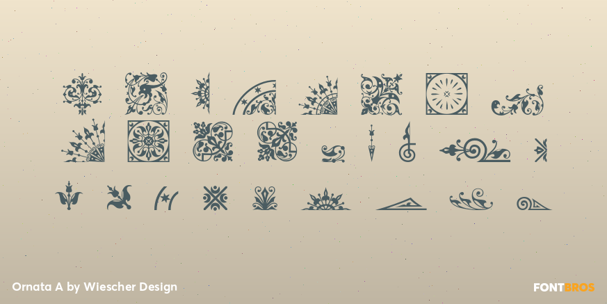 Ornata A Font Poster #2