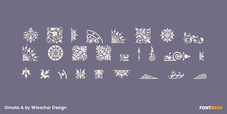 Ornata A Font Poster #3