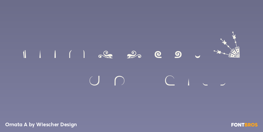 Ornata A Font Poster #4