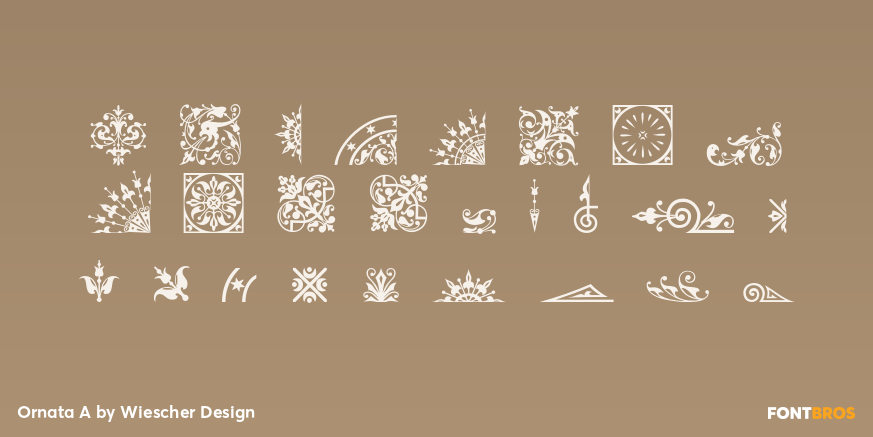 Ornata A Font Poster #1