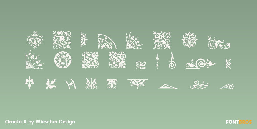 Ornata A Font Poster #1