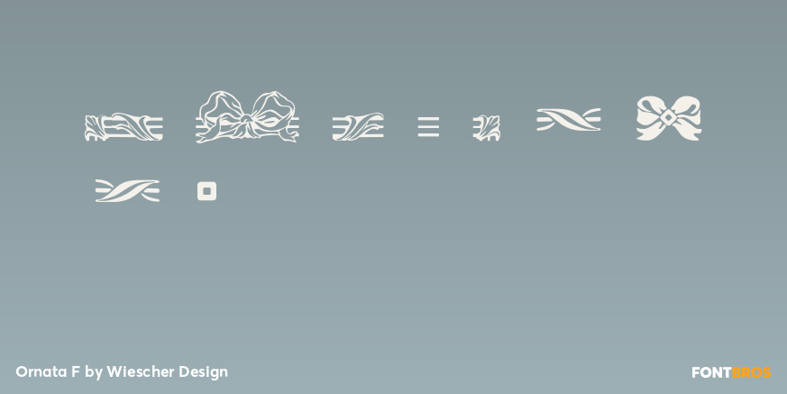 Ornata F Font Poster #1