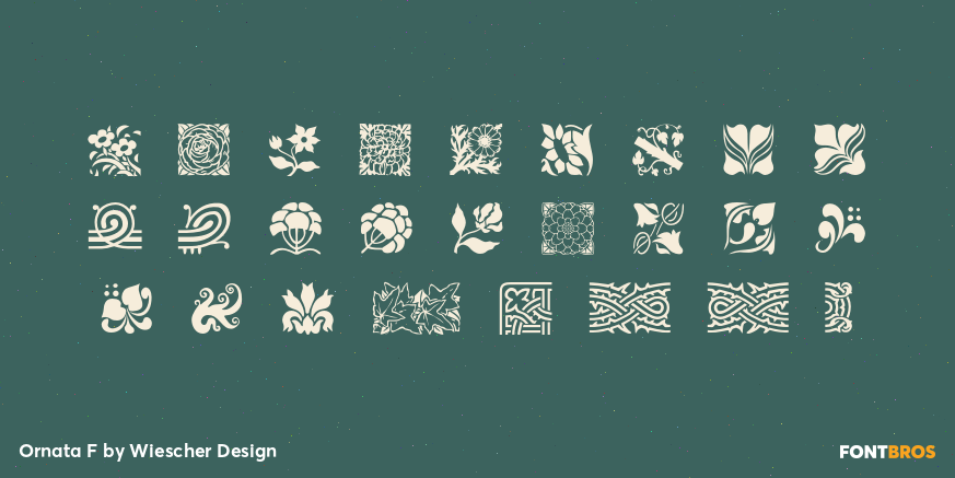 Ornata F Font Poster #1