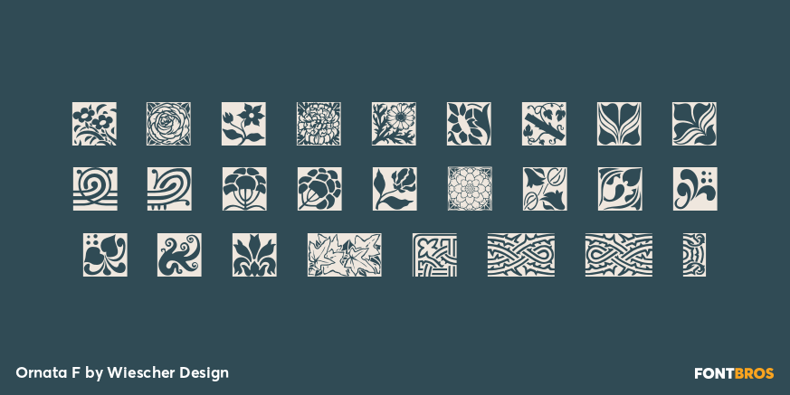 Ornata F Font Poster #1