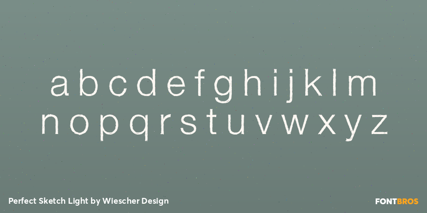 Perfect Sketch Light Font Poster #1