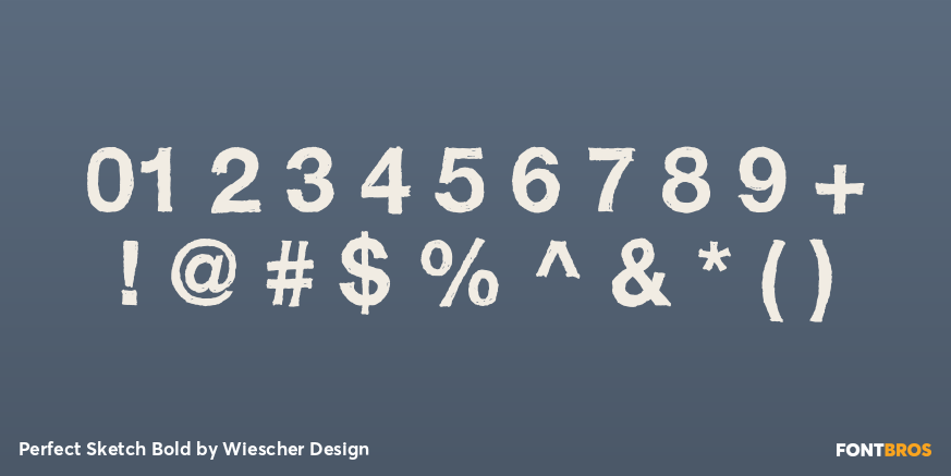 Perfect Sketch Bold Font Poster #1