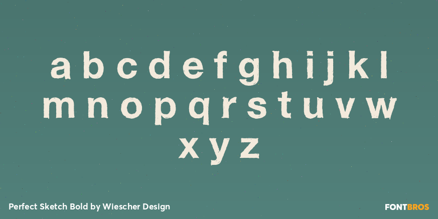 Perfect Sketch Bold Font Poster #3