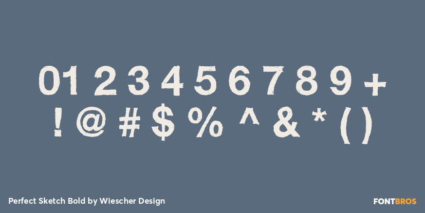 Perfect Sketch Bold Font Poster #4