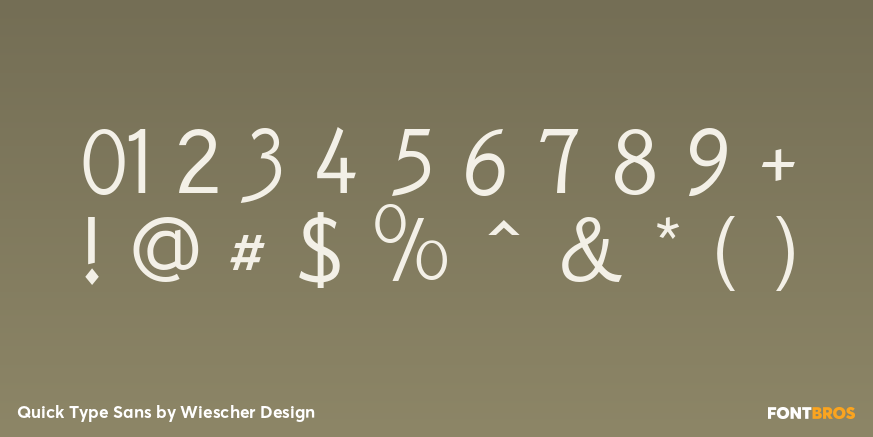 Quick Type Sans Font Poster #4