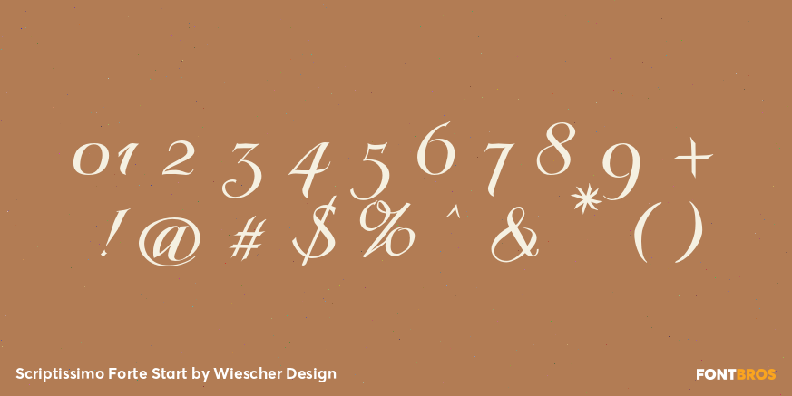 Scriptissimo Forte Start Font Poster #1