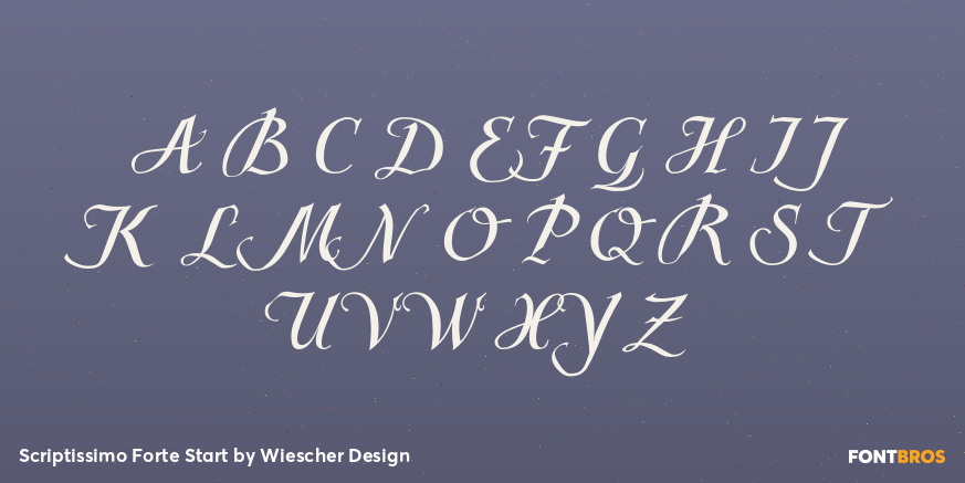 Scriptissimo Forte Start Font Poster #1