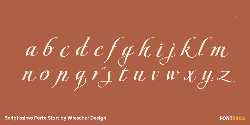 Scriptissimo Forte Start Font Poster #1