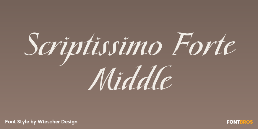 Scriptissimo Forte Middle Poster
