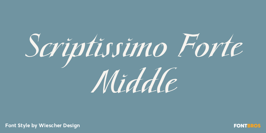 Scriptissimo Forte Middle Poster