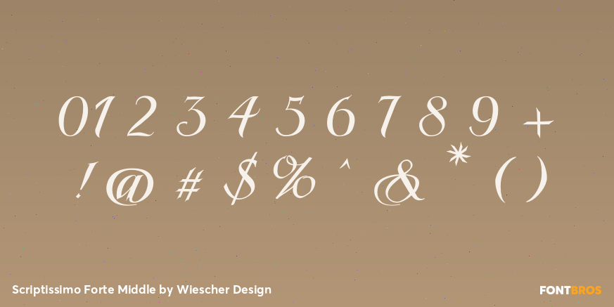 Scriptissimo Forte Middle Font Poster #1