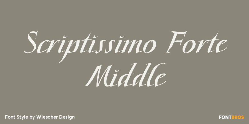 Scriptissimo Forte Middle Poster