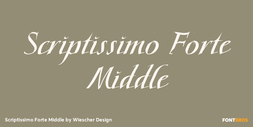 Scriptissimo Forte Middle Poster