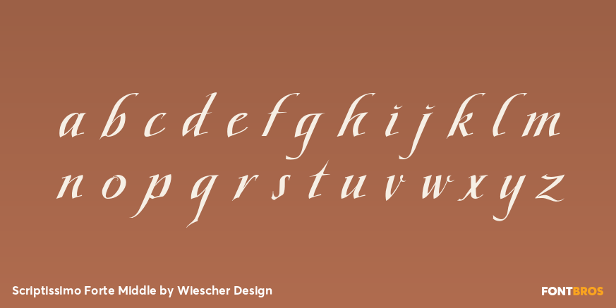 Scriptissimo Forte Middle Font Poster #3