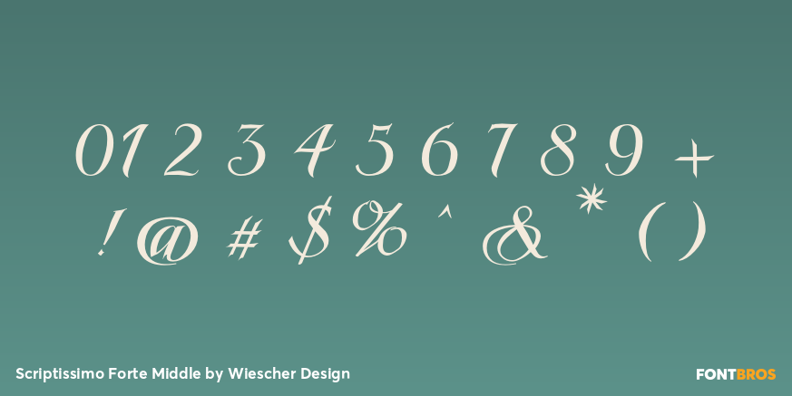 Scriptissimo Forte Middle Font Poster #4