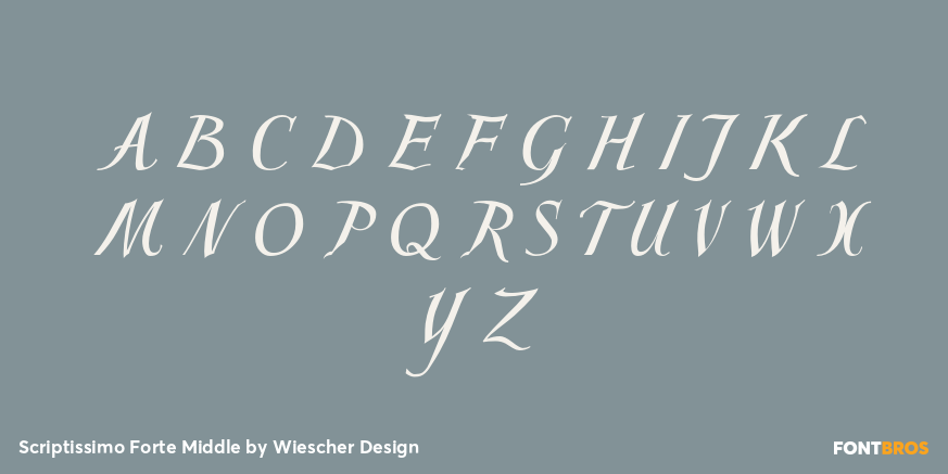 Scriptissimo Forte Middle Font Poster #1