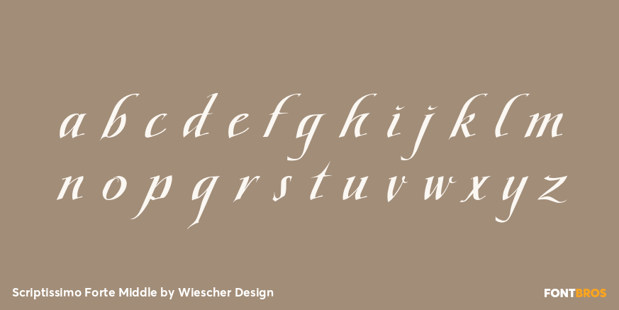 Scriptissimo Forte Middle Font Poster #1