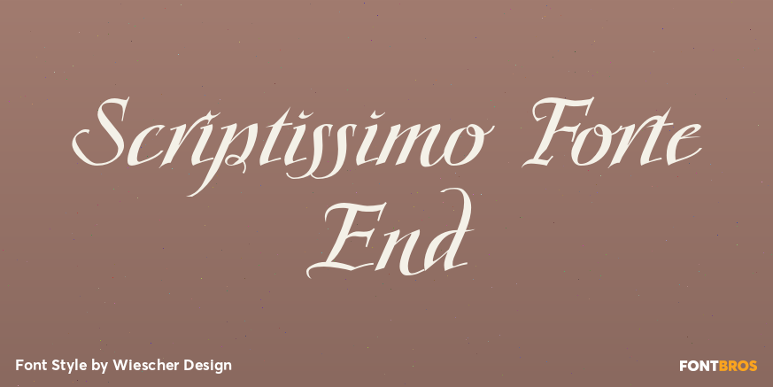 Scriptissimo Forte End Poster
