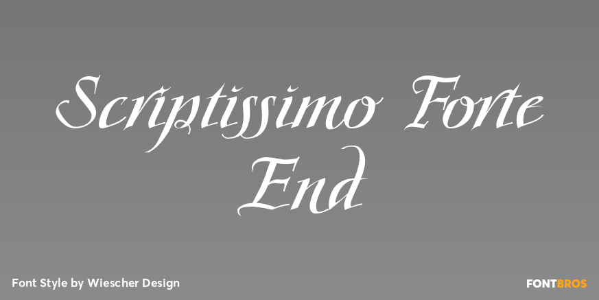 Scriptissimo Forte End Poster