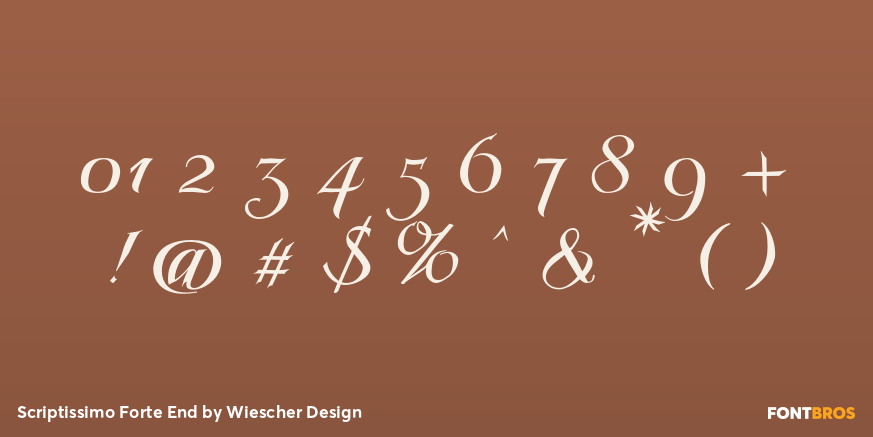 Scriptissimo Forte End Font Poster #1