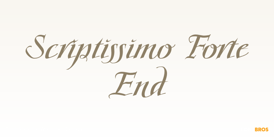 Scriptissimo Forte End Poster