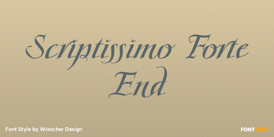 Scriptissimo Forte End Poster